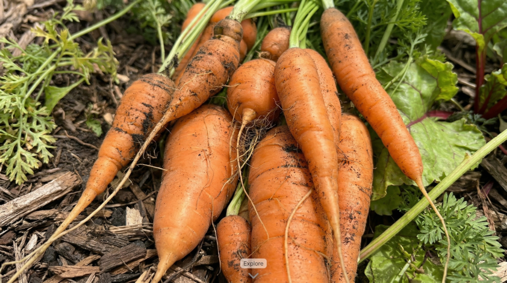 Come What May Raised Bed gardening lessonsKoruda carrots harvest